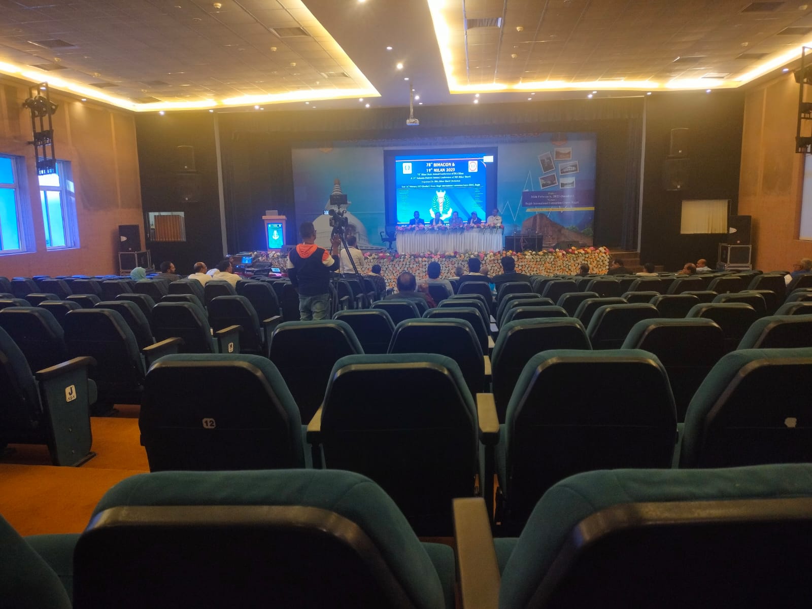 Main hall of the 78th BIMACON 2023 IMA Bihar state conference at Rajgir