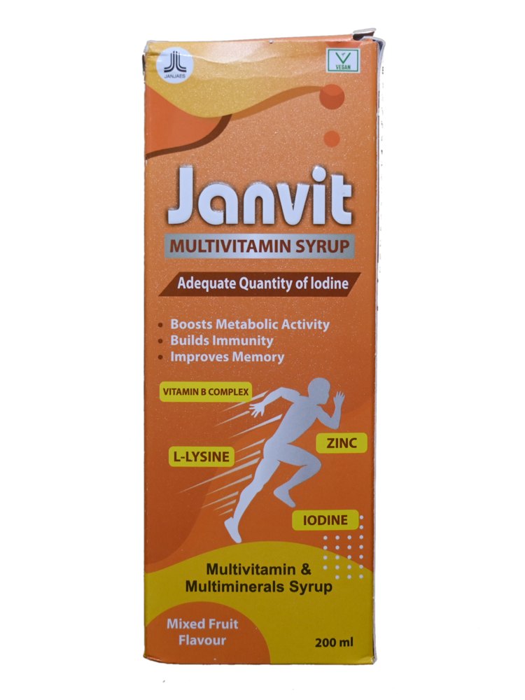 Janvit Syrup (100 ml) pack shot